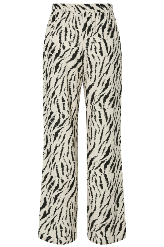 PCTARLEM HW PANTS WVN 17157471 OAT MILK/GRAPHIC ZE